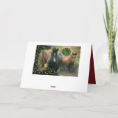 『美しい馬とバーン・ク素朴リスマス』 シーズンカード (裏面)