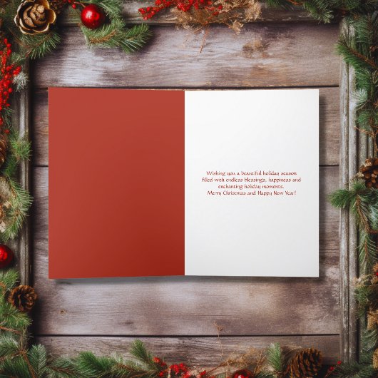 美しい馬とリースフェスティバルクリスマス シーズンカード