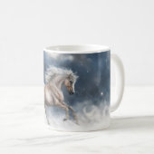美しい馬と三日月 コーヒーマグカップ (正面右)