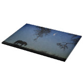 美しい馬と月のカッティングボード カッティングボード (角)