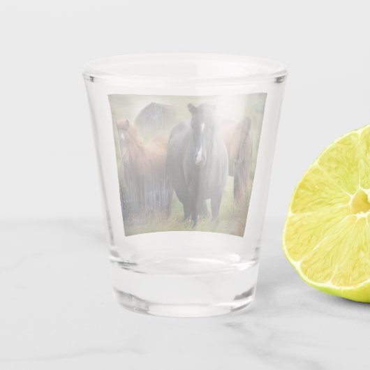 美しい馬と納素朴屋 ショットグラス (裏面)