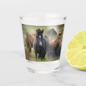 美しい馬と納素朴屋 ショットグラス (正面)