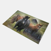 美しい馬と納素朴屋 ドアマット (アングル)