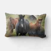 美しい馬と納素朴屋 ランバークッション (裏面)