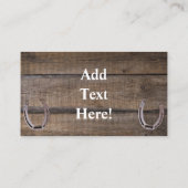 美しい馬と素朴納屋の名刺 名刺 (裏面)