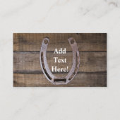 美しい馬と素朴納屋の名刺 名刺 (裏面)