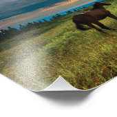 美しい馬と風景のプリント フォトプリント            (角)