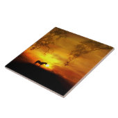 美しい馬のアートタイル タイル (側面)