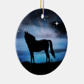 美しい馬のクリスマスオーナメント セラミックオーナメント (右)