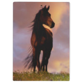 美しい馬のクリップボード クリップボード (裏面)