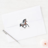 美しい馬のステッカー スクエアシール (封筒)