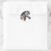 美しい馬のステッカー スクエアシール (バッグ)