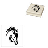 美しい馬のデザイン木製スタンプ ラバースタンプ (押印)