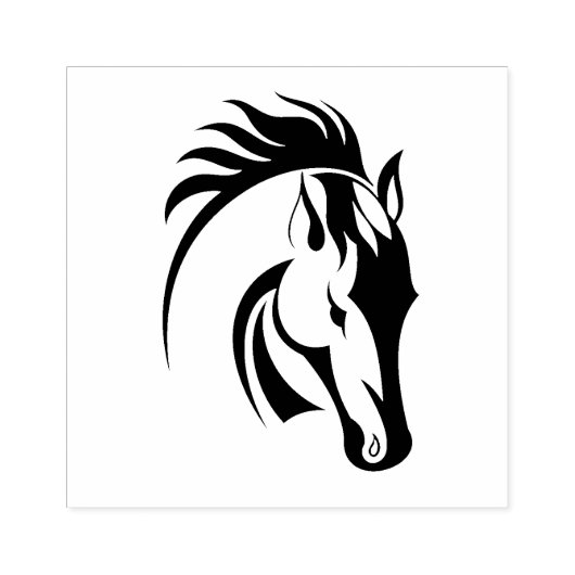 美しい馬のデザイン木製スタンプ ラバースタンプ (インプリント)