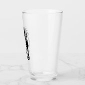 美しい馬のデザイン飲みガラス タンブラーグラス (左)