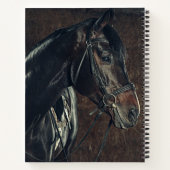 美しい馬のノート ノートブック (裏面)