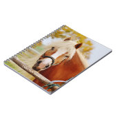 美しい馬のパーソナライズされた手帳 ノートブック (左側)