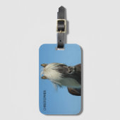 美しい馬のパーソナライズされた荷札 ラゲッジタグ (正面縦)