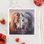 美しい馬のペア永遠の記念日 (インサイチュ)