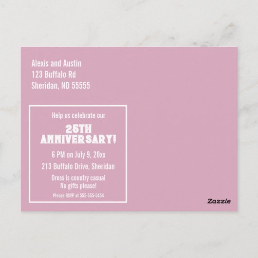 美しい馬のペア永遠の記念日 ポストカード (裏面)