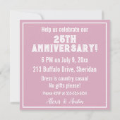 美しい馬のペア永遠の記念日 招待状 (裏面)