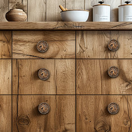 美しい馬のロープの花を刻んだ セラミックノブ