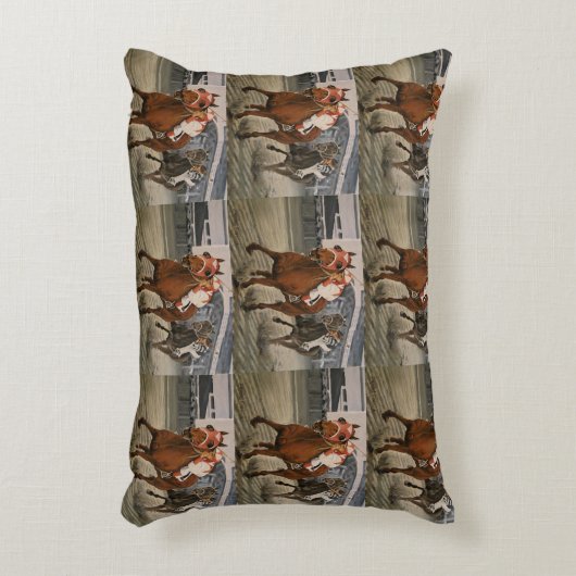 美しい馬の喜びの所有者クラシックレースAc アクセントクッション (正面(垂直))