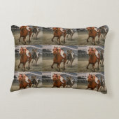 美しい馬の喜びの所有者クラシックレースAc アクセントクッション (裏面)