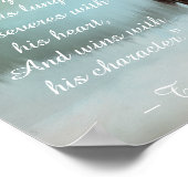 美しい馬の感動的引用文 ポスター (角)