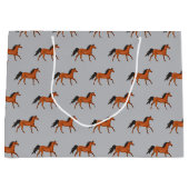 美しい馬の抱き枕 ラージペーパーバッグ (正面)