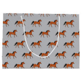 美しい馬の抱き枕 ラージペーパーバッグ (裏面)