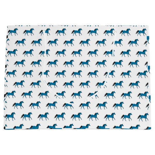 美しい馬の抱き枕 ラージペーパーバッグ (正面)