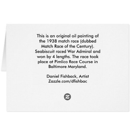 美しい馬の持ち主がレースにクラシック参加 (裏面横)