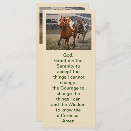 美しい馬の持ち主がレースにクラシック参加 (正面/裏面)