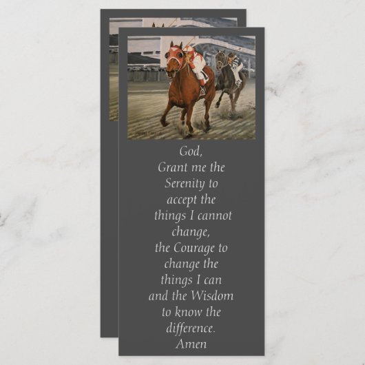 美しい馬の持ち主がレースにクラシック参加 (正面/裏面)