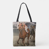 美しい馬の持ち主がレースにクラシック参加 トートバッグ (裏面)