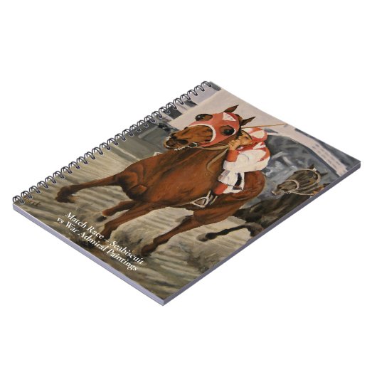 美しい馬の持ち主がレースにクラシック参加 ノートブック (左側)