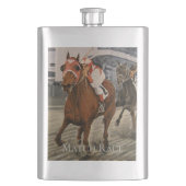 美しい馬の持ち主がレースにクラシック参加 フラスク (正面)