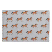 美しい馬の枕カバー 枕カバー (裏面)