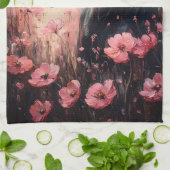美しい馬の赤面ピンクの野生の花 キッチンタオル (折り畳み)