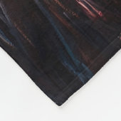 美しい馬の赤面ピンクの野生の花 フリースブランケット (角)