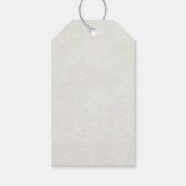 美しい馬の頭のポートレート水の色誕生日 ギフトタグ (裏面)