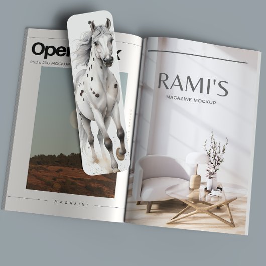 美しい馬のDIYブックマーク