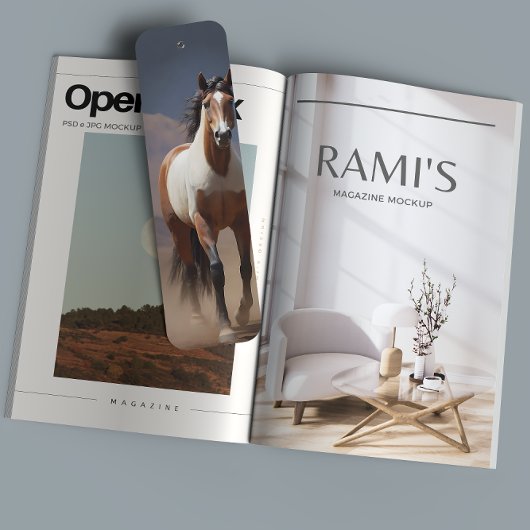 美しい馬のDIYブックマーク