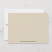 美しい馬カラフルのグリーティングカード 招待状 (裏面)