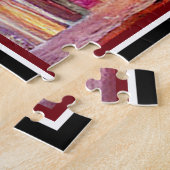 美しい馬ジャンピングデジタルオイル塗装スタイル ジグソーパズル (側面)