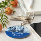 美しい馬チーム冬のドライビングフォトパーティー キーホルダー (側面)