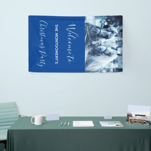 美しい馬チーム冬のドライビングフォトパーティー 横断幕 (トレードショー)