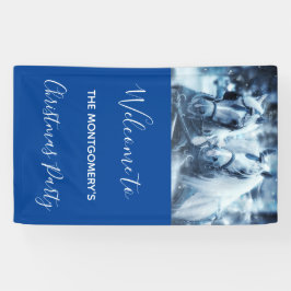 美しい馬チーム冬のドライビングフォトパーティー 横断幕