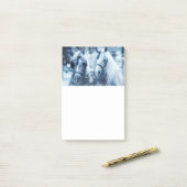 美しい馬チーム冬のドライビングフォト ポストイット (デスク上)